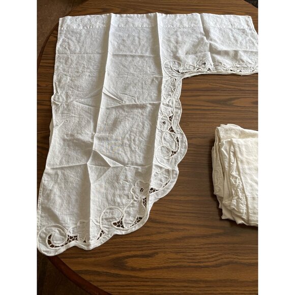 Accents | White Floral Cut Out Window Curtain Panels | Poshmark